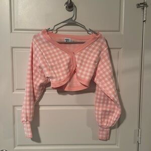PRINCESS POLLY CROPPED GINGHAM TOP